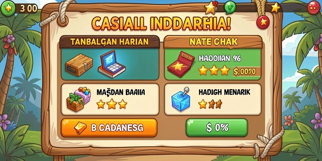 Tampilan awal game yang menarik dan interaktif.