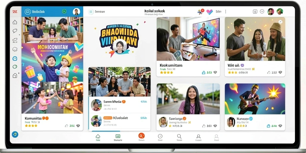 Tampilan awal yang menarik dan user-friendly.