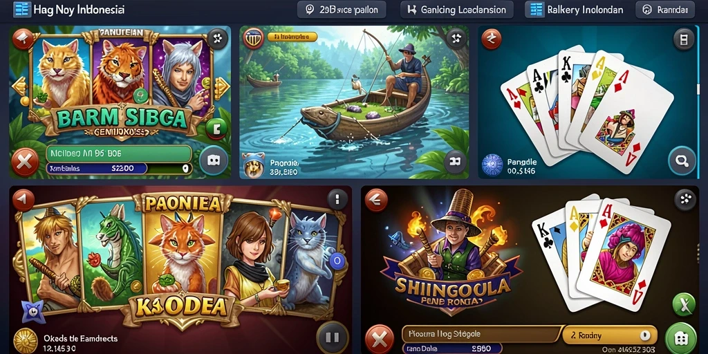 Tampilan awal game yang menarik dan ramah pengguna.