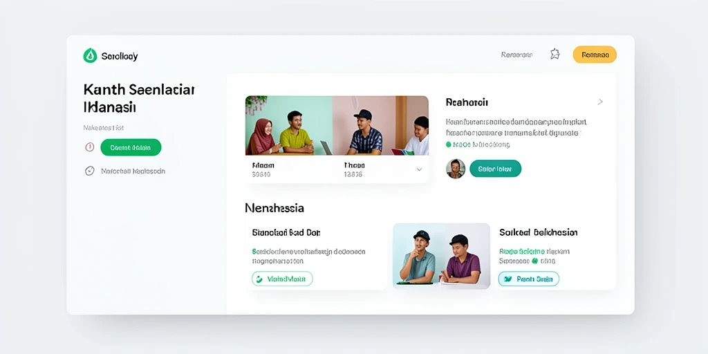 Tampilan antarmuka utama yang menarik dan intuitif.