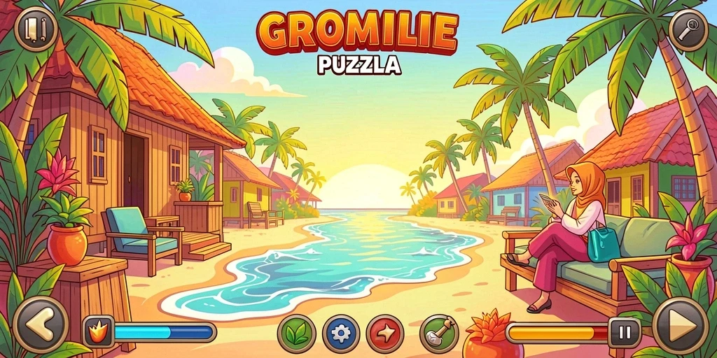 Tangkapan layar dari permainan slot yang menampilkan grafik yang memukau.