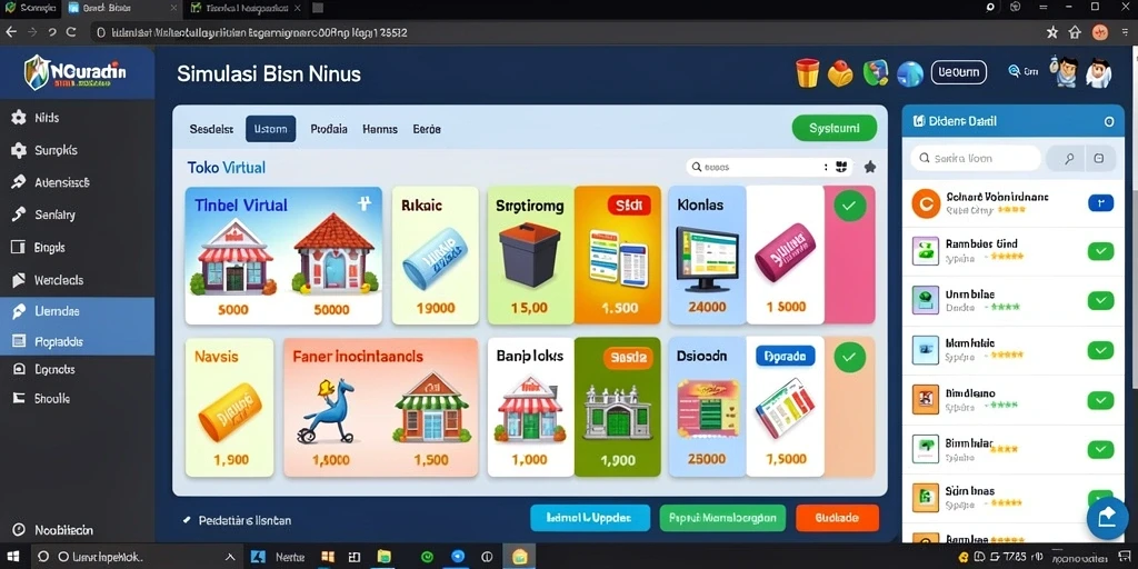 Tampilan grafik yang cerah dan menarik.