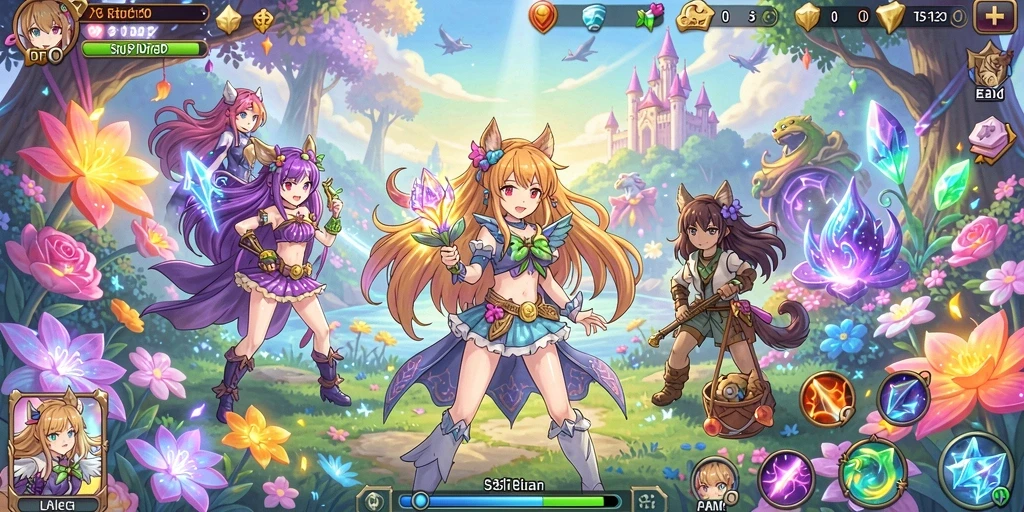 Tampilan awal game yang menarik dan penuh warna.