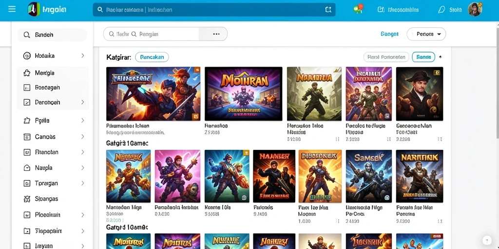 Tampilan layar permainan slot yang menarik.