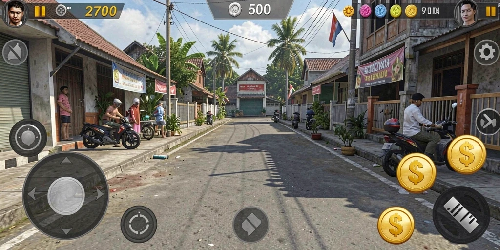 Screenshot pertama menunjukkan tampilan awal permainan yang menarik.