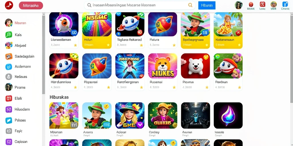 Screenshot menunjukkan tampilan antarmuka yang menarik.